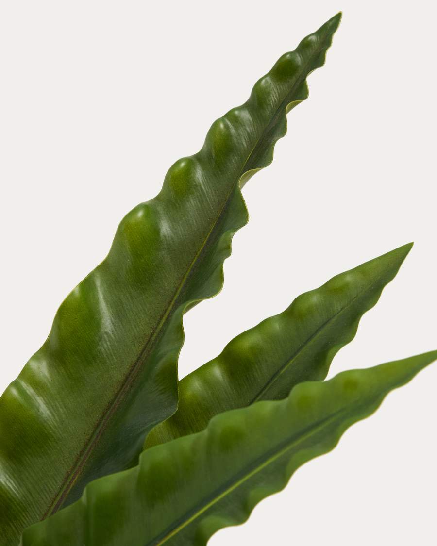 Artificial Neottopteris plant with white pot 70cm