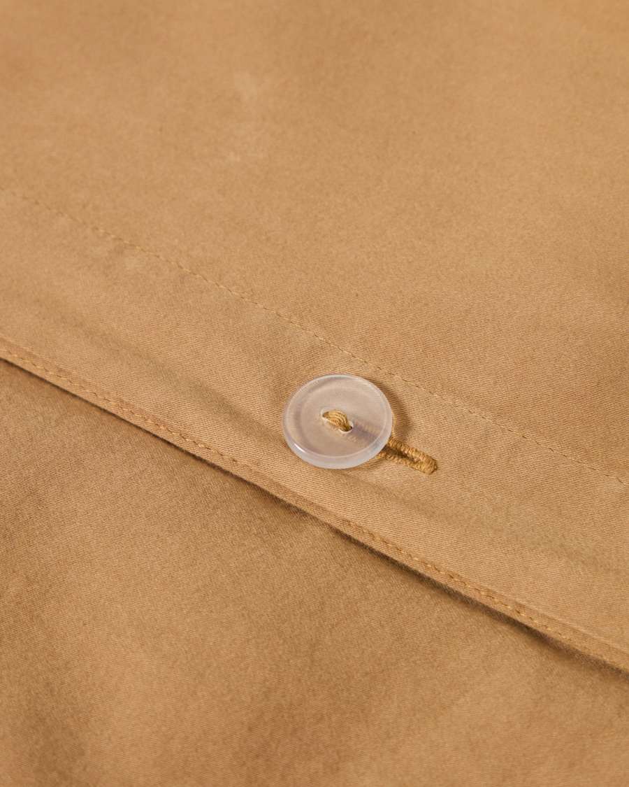 Sirale 100% cotton sateen duvet cover with washed finish in copper for 90 cm bed