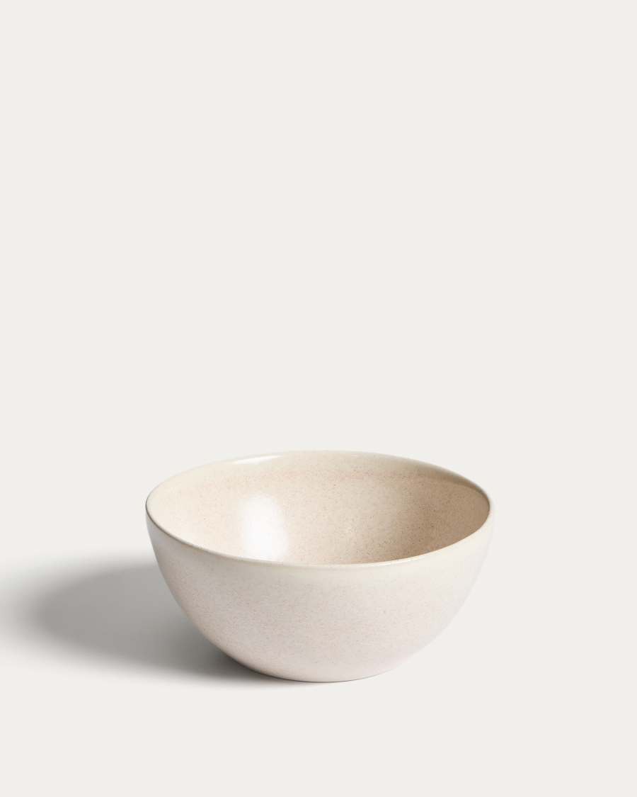 Sermin beige ceramic bowl