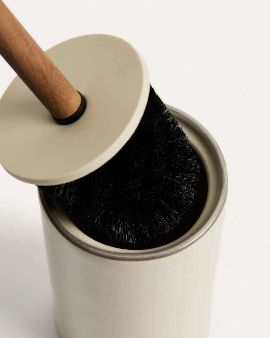 Noris ecru enamelled stoneware toilet brush