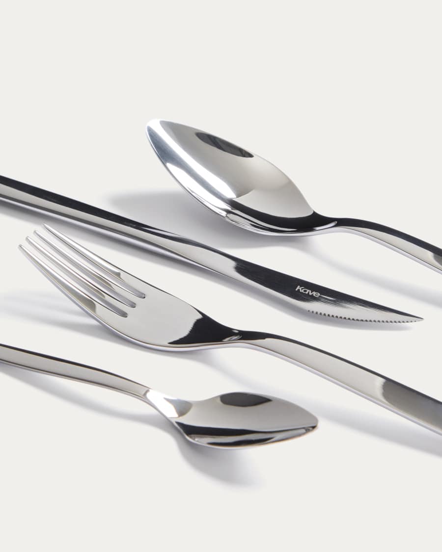 Selua 16-piece stainless steel cutlery set with a glossy finish