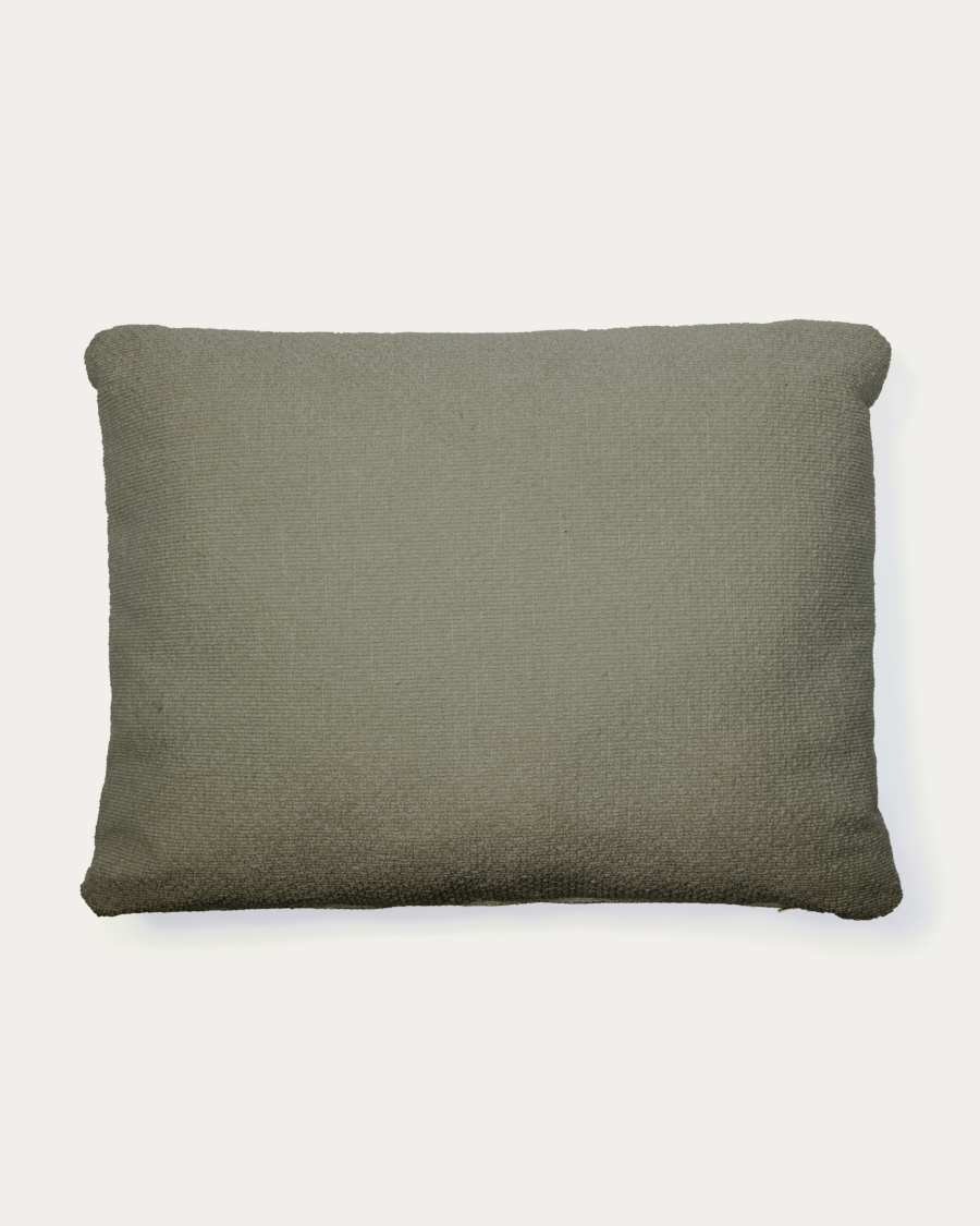 Martina green chenille cushion 47 x 36 cm