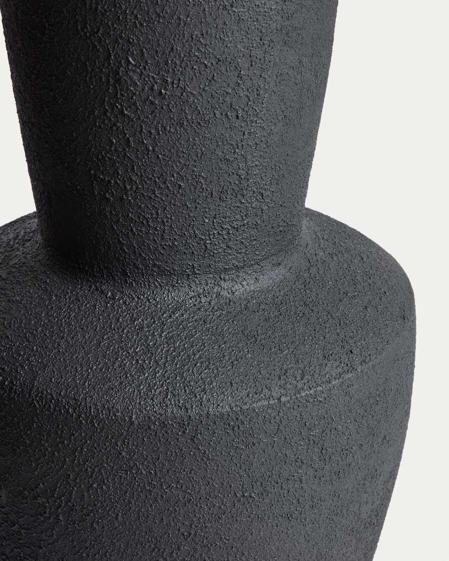 Nerun black terracotta vase 72 cm