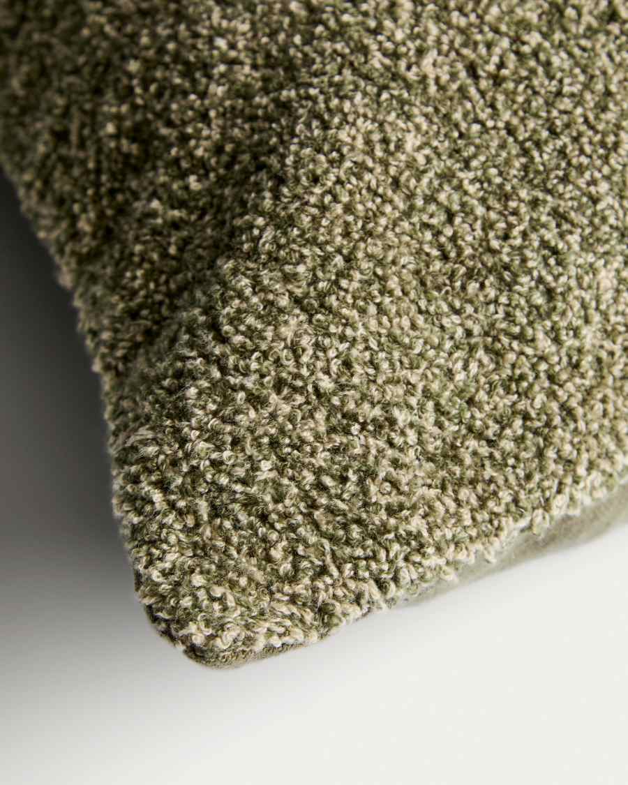 Olinan green bouclé melange cushion cover 50 x 50 cm