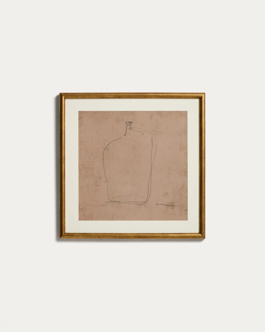 Ferni hand-drawn abstract picture 40 x 40cm