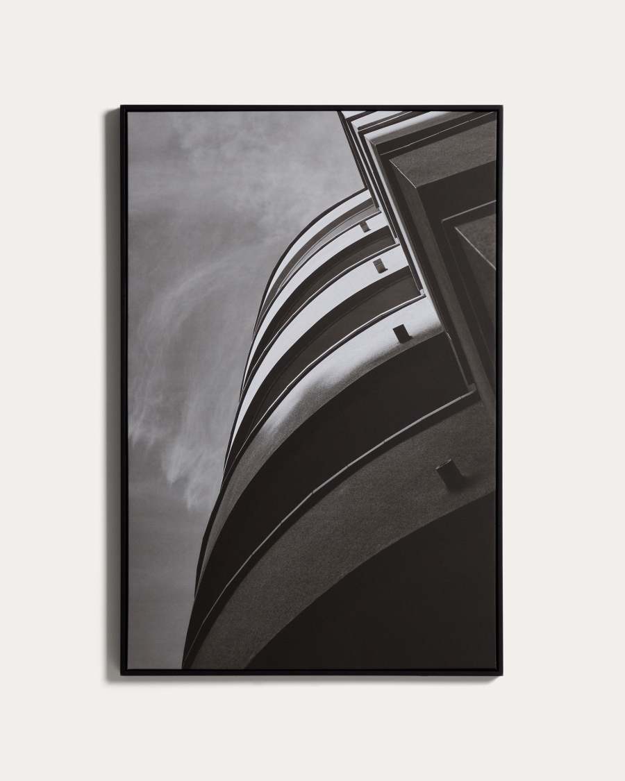 Silen picture featuring black and white architectural photograph of Barcelona 67 x 100cm