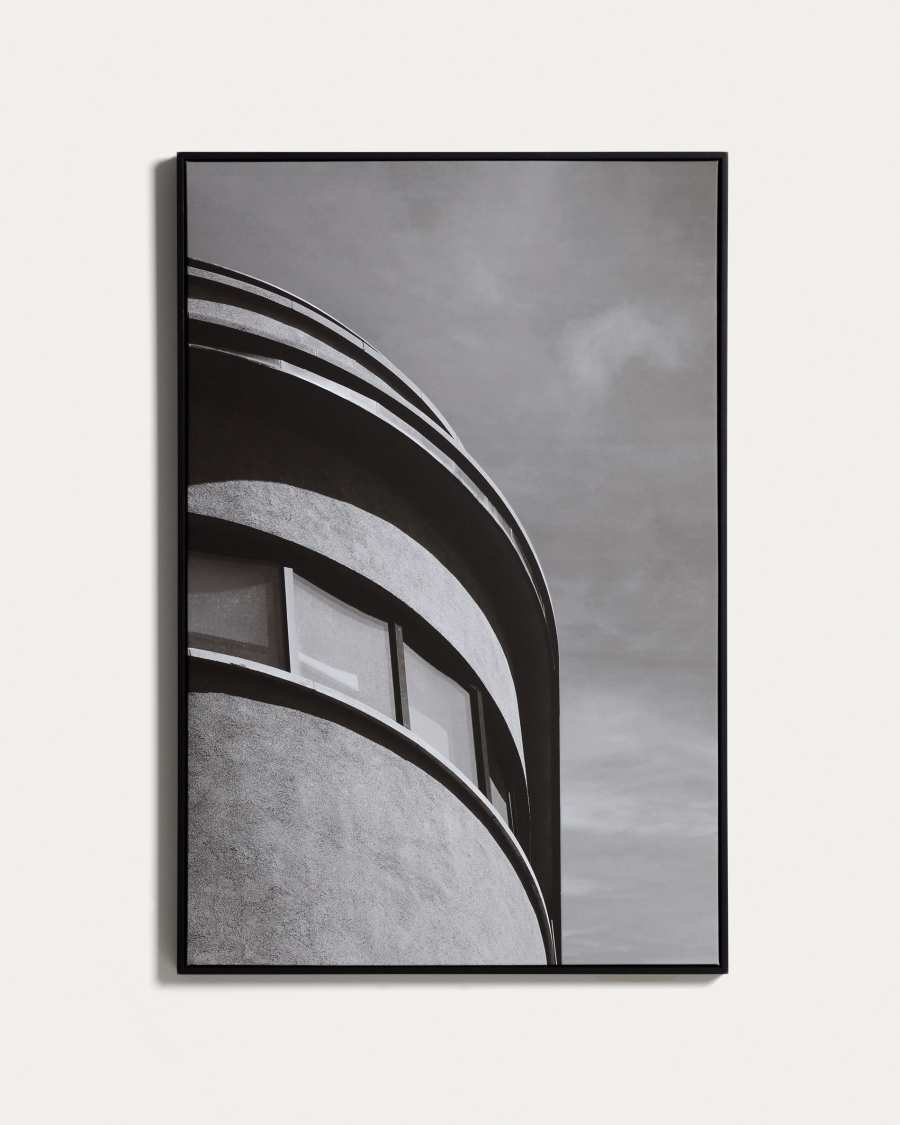Silen picture featuring black and white architectural photograph of Barcelona 67 x 100cm