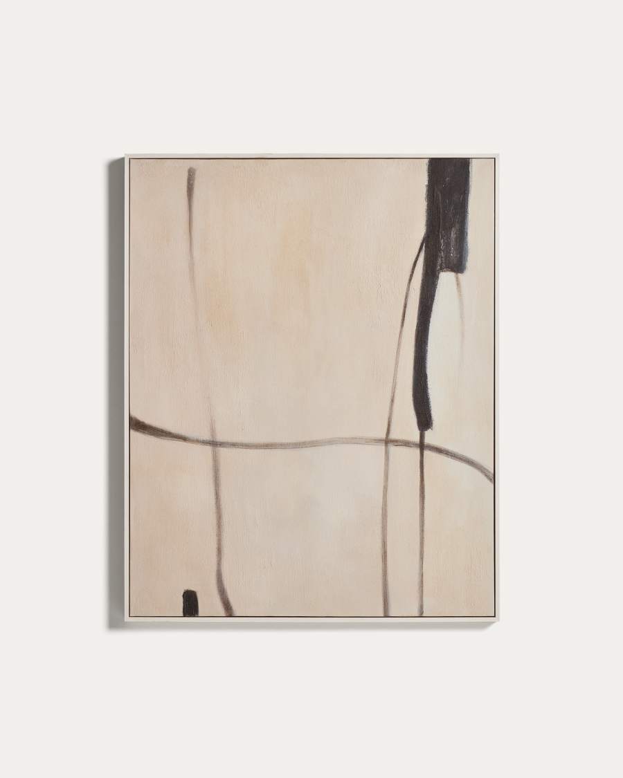 Meril abstract picture in beige 80 x 100cm