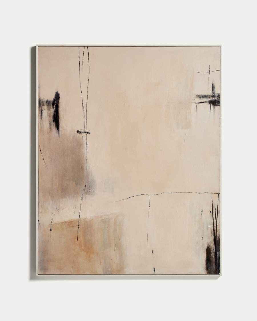 Meril abstract picture in beige 120 x 150cm