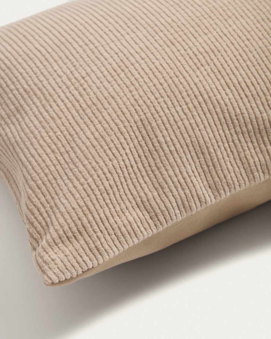 Seliria beige corduroy cushion cover 30 x 50 cm