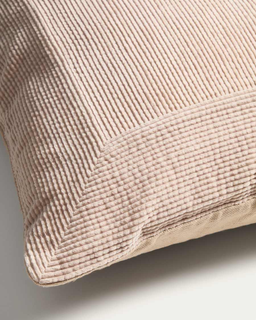Seliria beige corduroy cushion cover 50 x 50 cm
