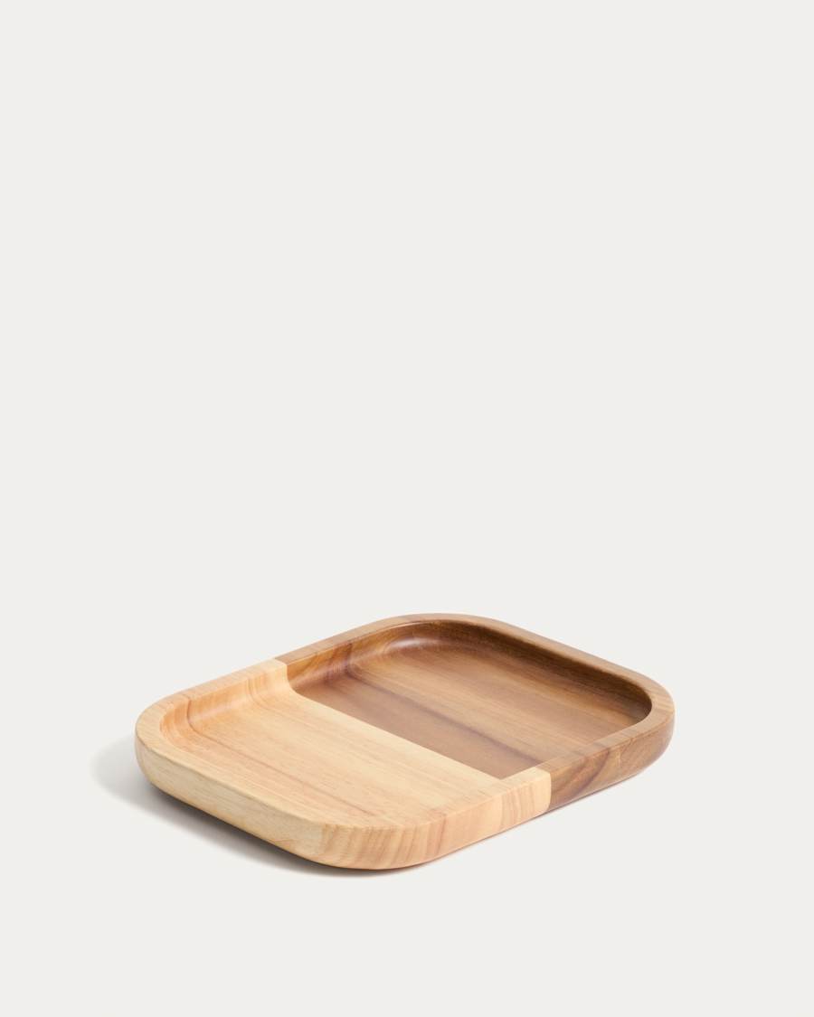 Milvara tray in acacia wood and rubberwood 28 x 23cm FSC 100%