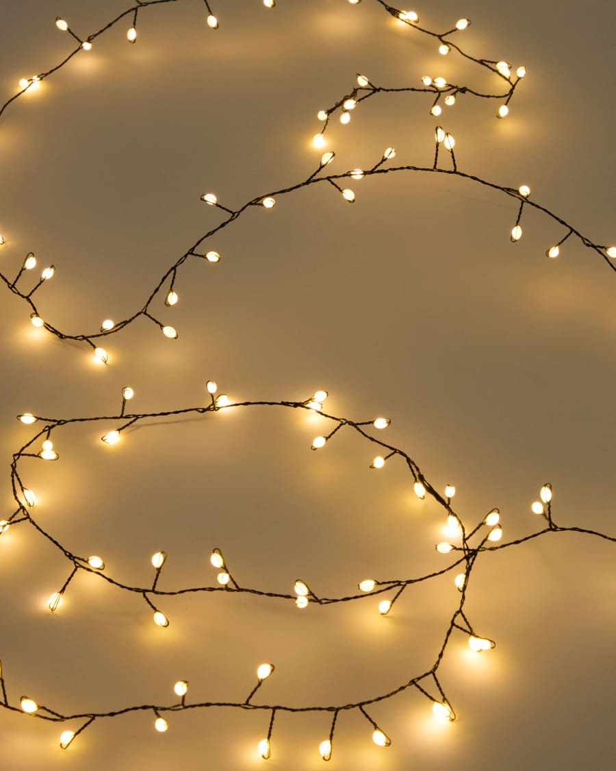 LED-Lichtergirlande Java in Schwarz, 200 cm