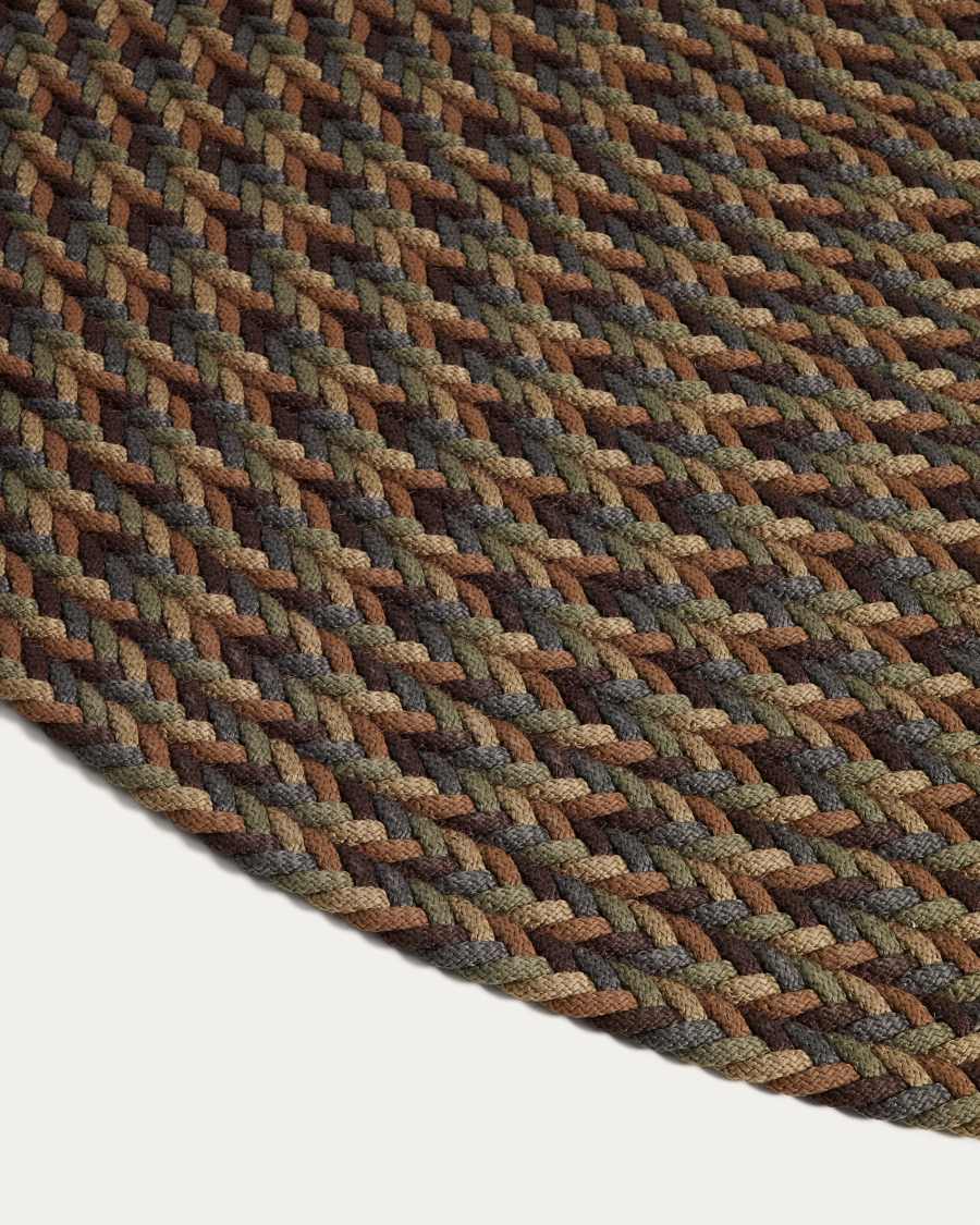 Despas multicolour round rug made from synthetic fibres Ø 200 cm