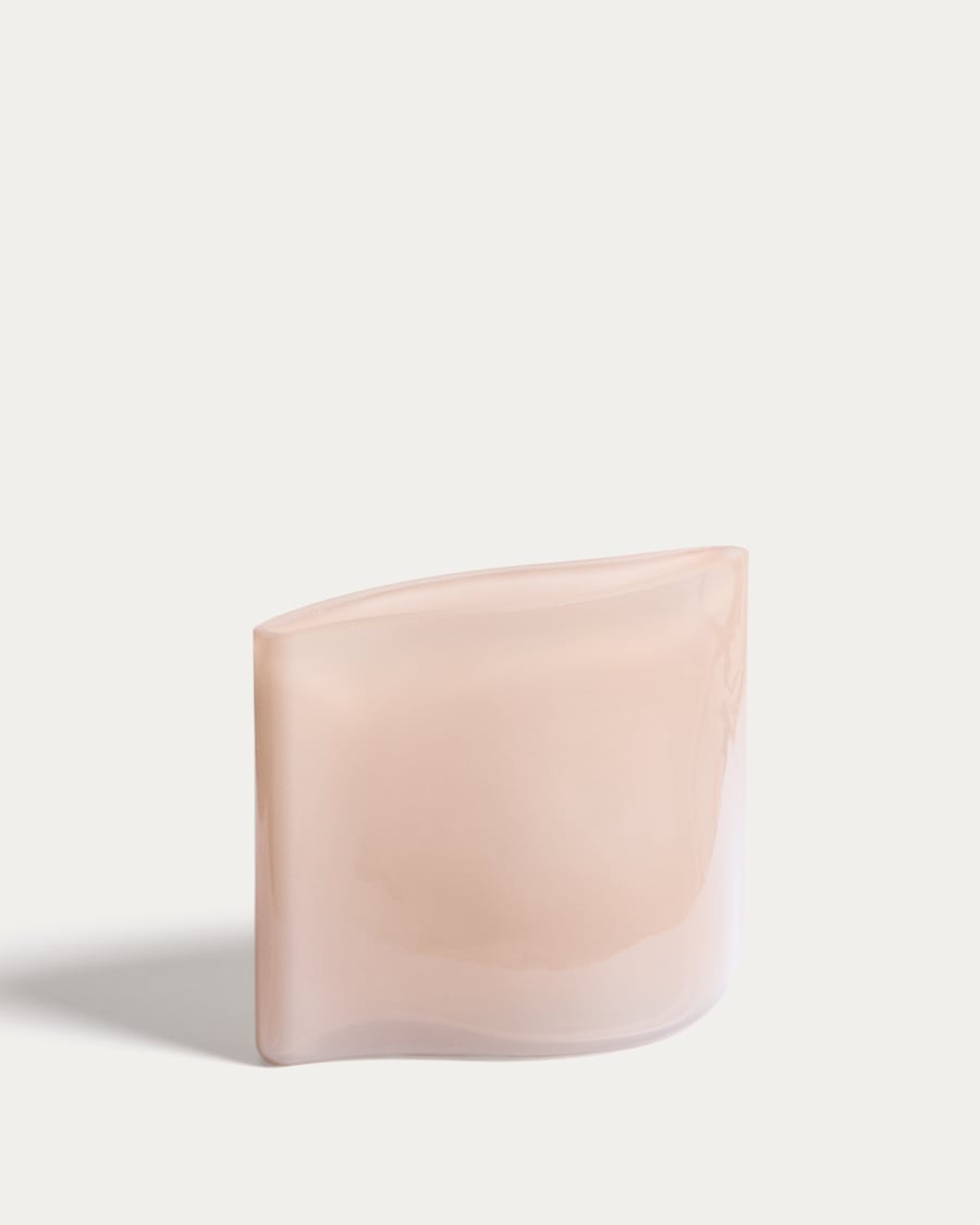 Ardeni pale pink glass vase 15.5 cm