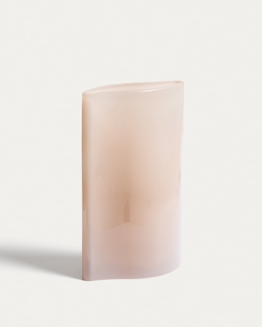 Ardeni pale pink glass vase 28 cm