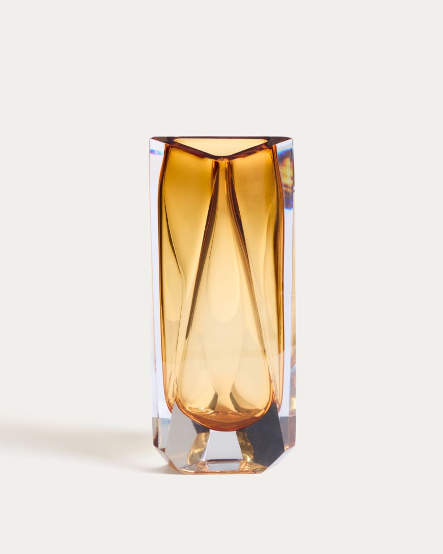 Uconi amber glass vase 31cm