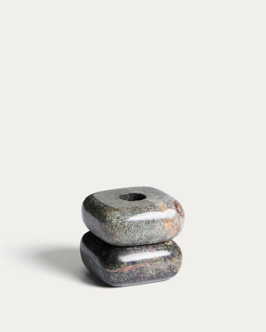 Liren green marble candle holder 8 cm