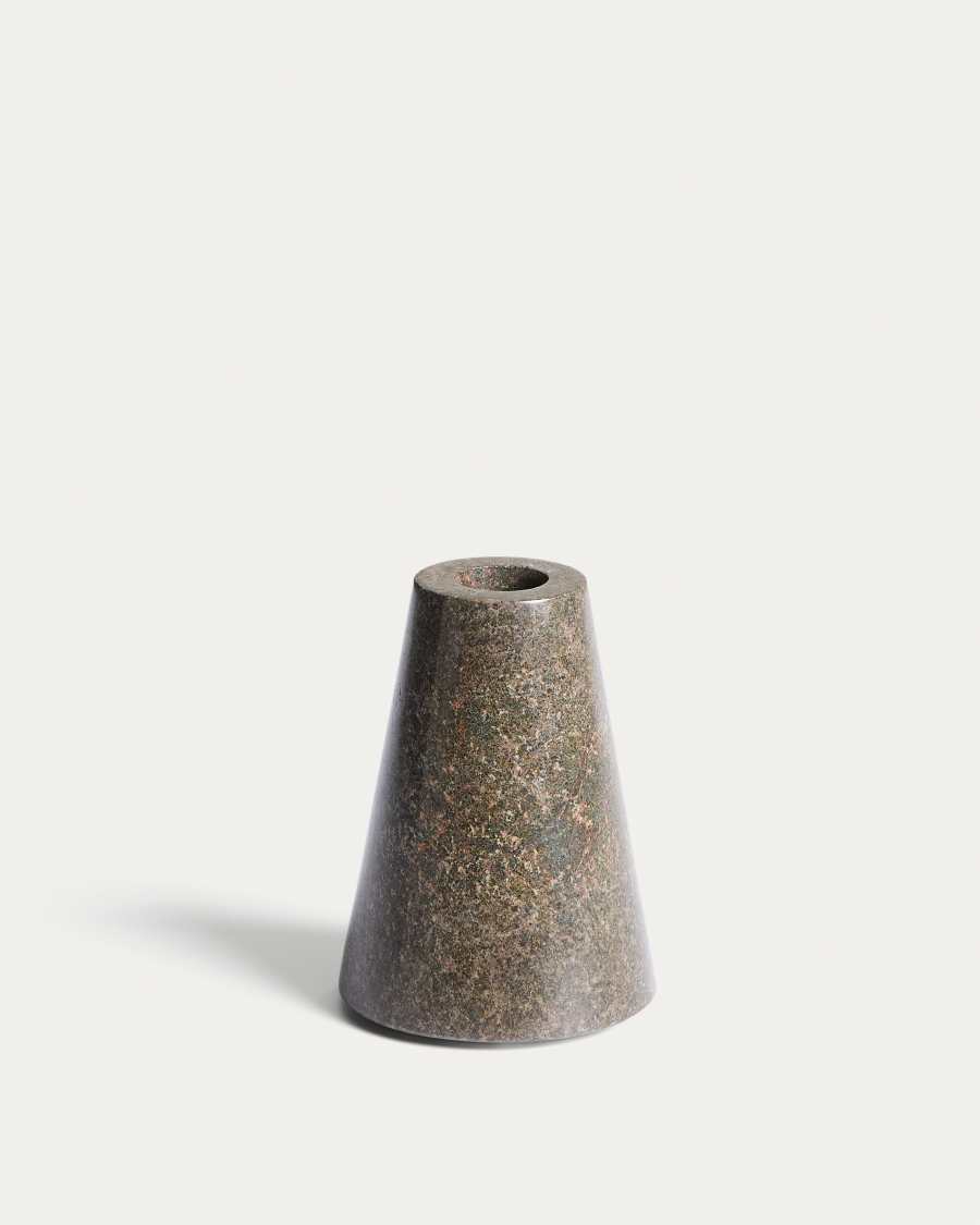 Trevia green marble candle holder 8 cm