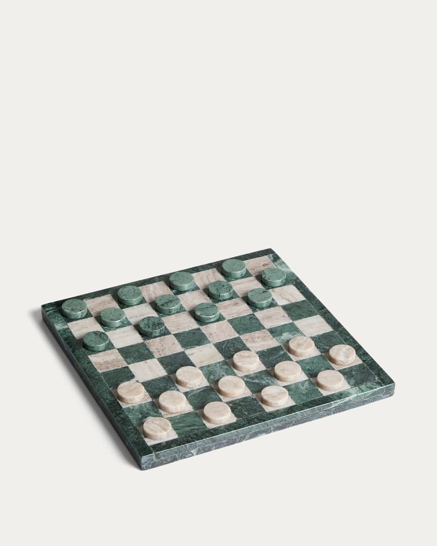 Garel green and beige marble decorative set 30 x 30 cm