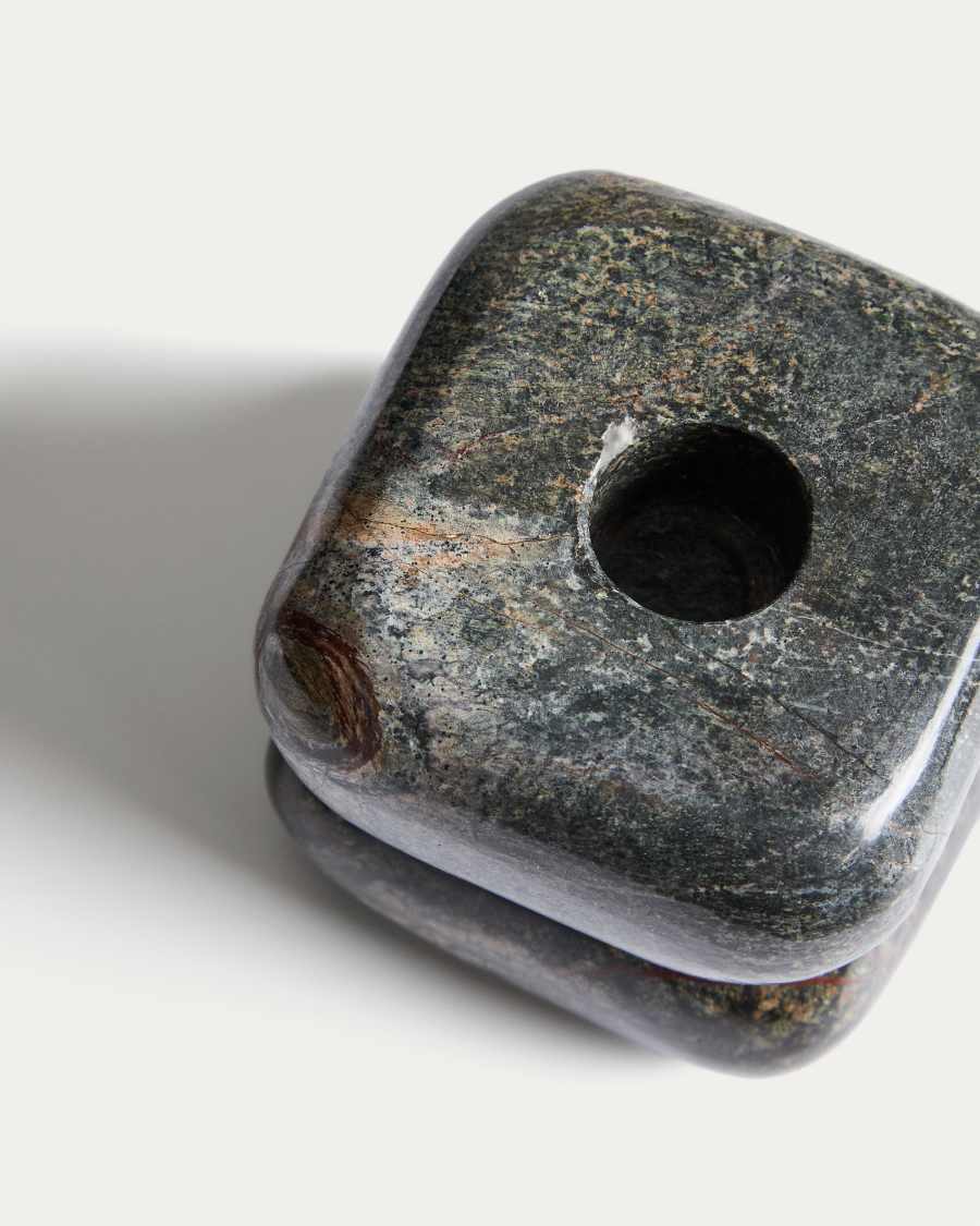 Liren green marble candle holder 8 cm