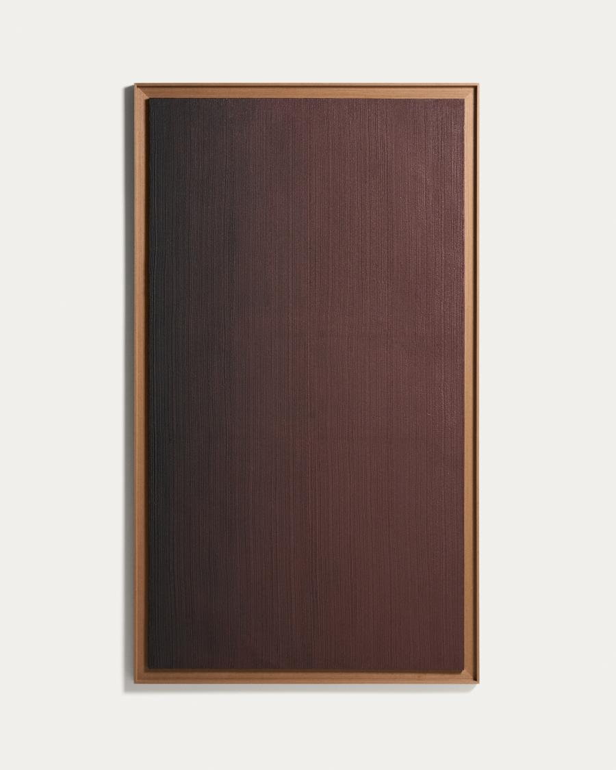 Breon hand-painted abstract picture in burgundy 110 x 190cm