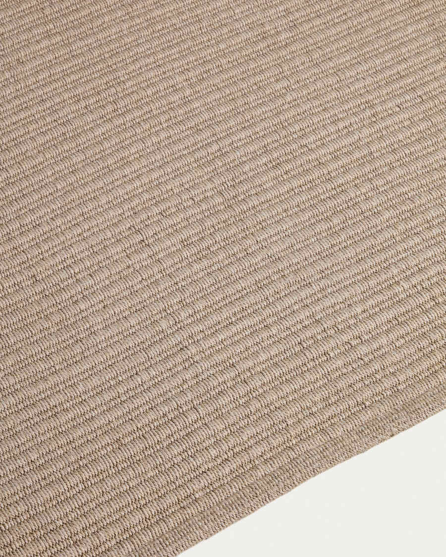 Ardelia ecru synthetic fibre rug 200 x 300cm