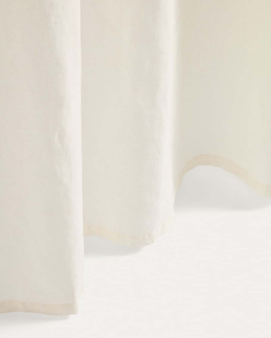 Nolira ecru linen blend curtain 140 x 270 cm