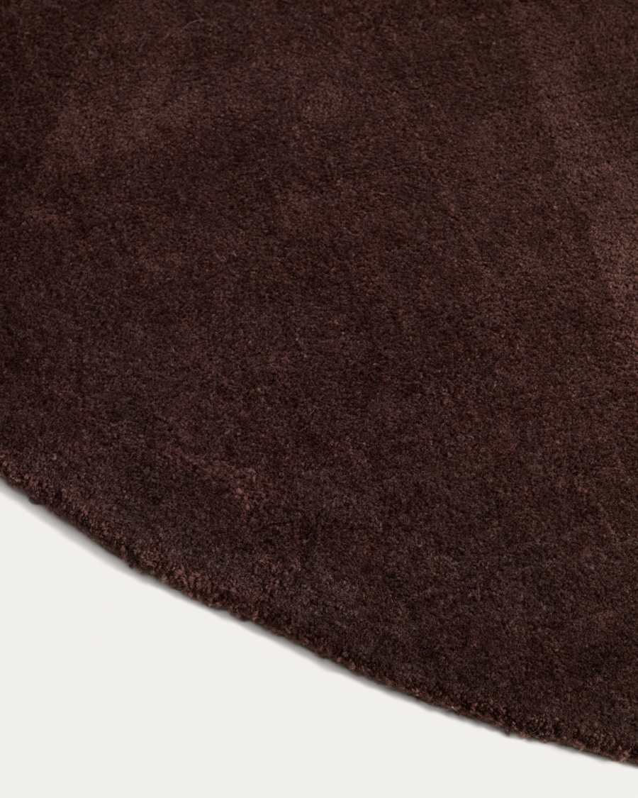 Empuries brown round rug Ø200 cm