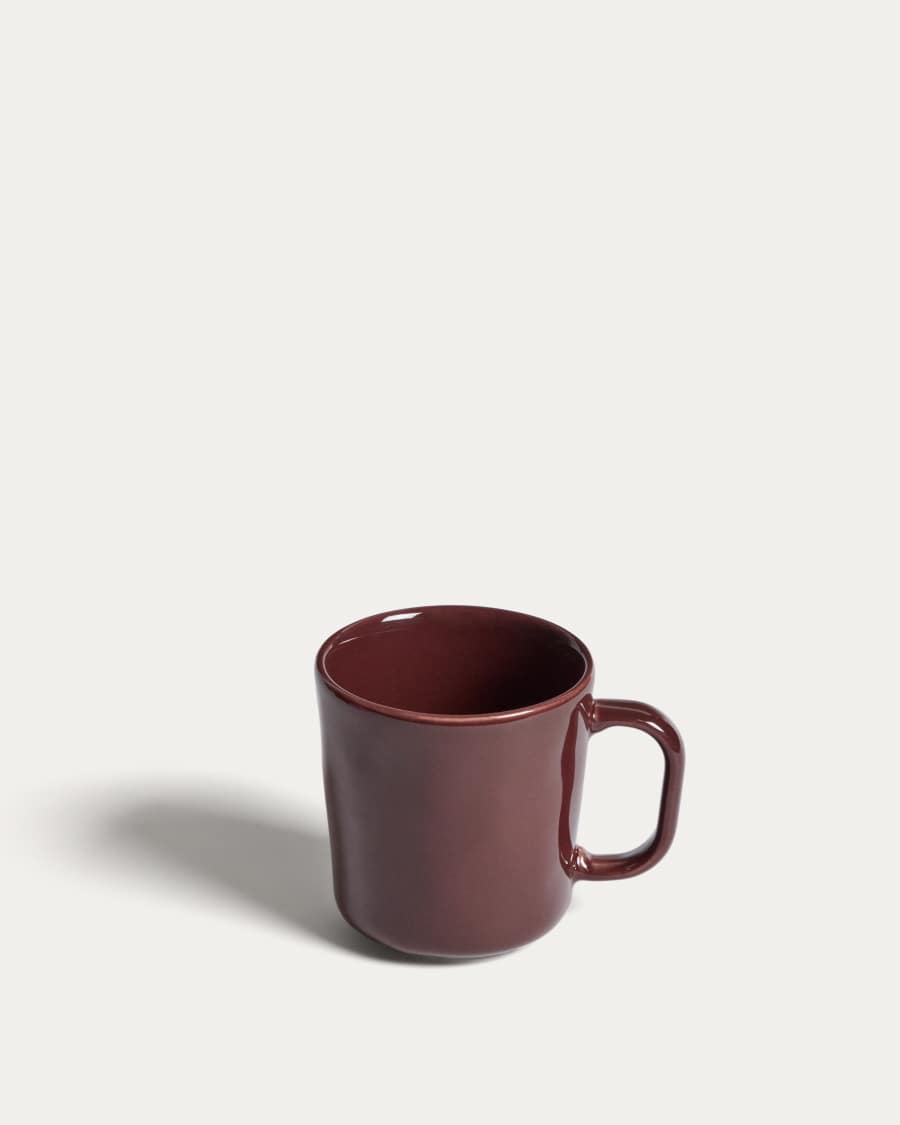 Daner burgundy ceramic mug