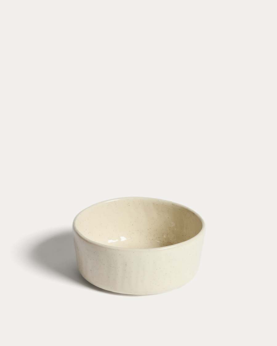 Daner ecru ceramic bowl