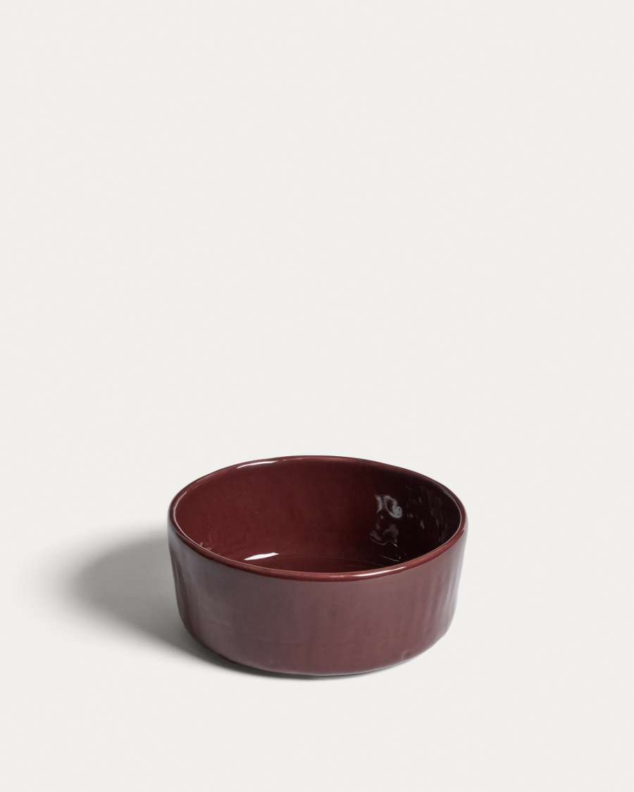Daner burgundy ceramic bowl