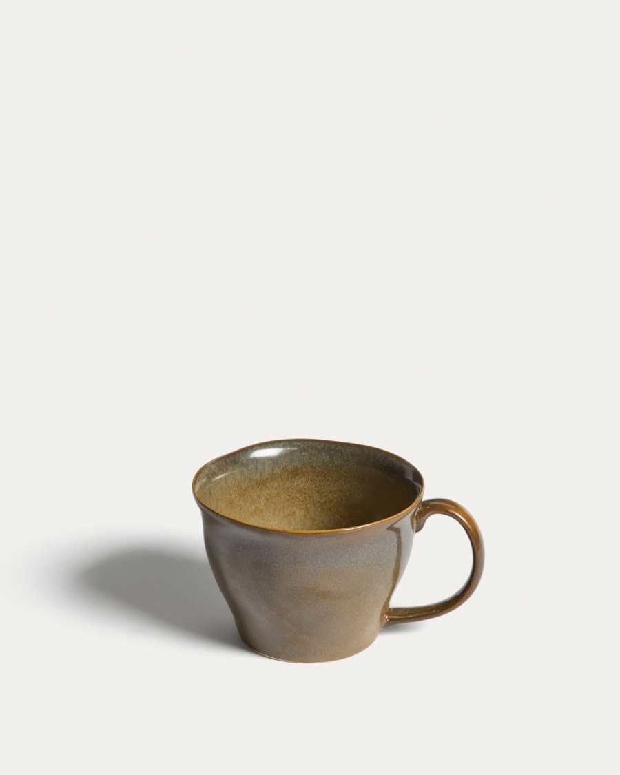 Aderno moss green ceramic mug