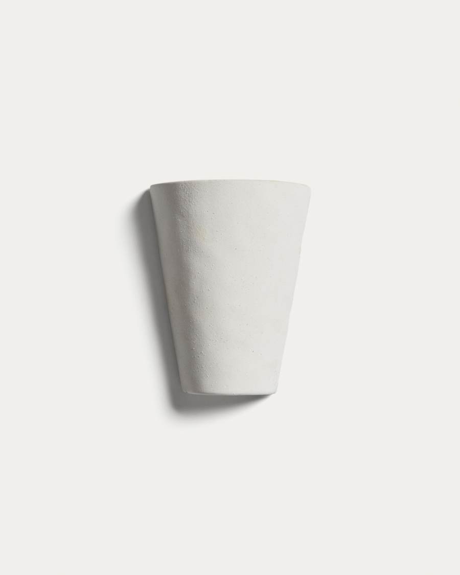 Ceren white ceramic wall lamp 13 cm