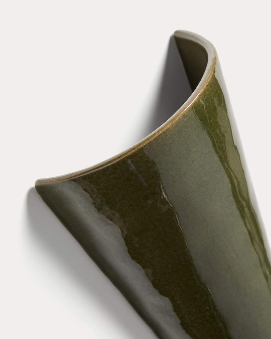Ceren green ceramic wall lamp 13 cm