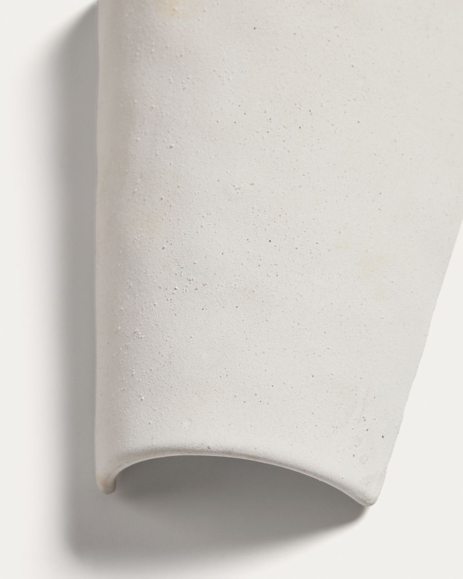 Ceren white ceramic wall lamp 13 cm