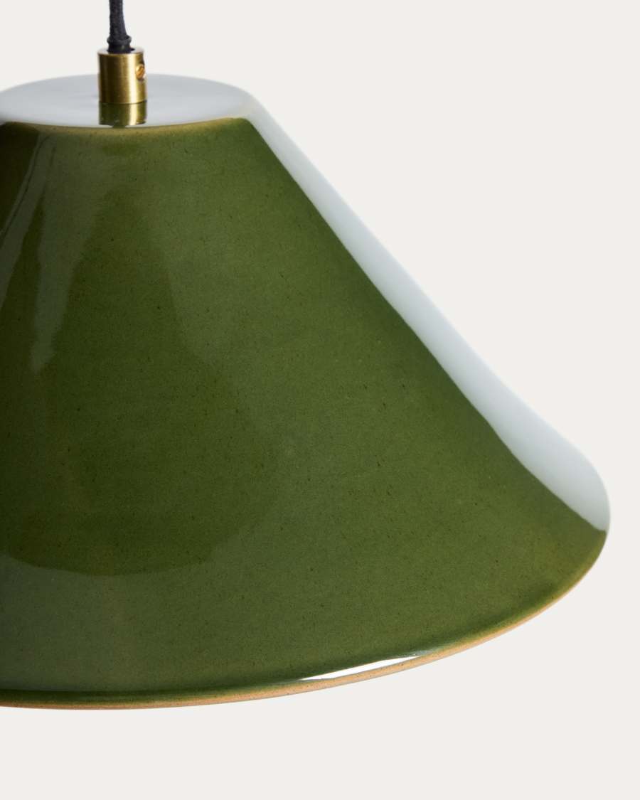 Ceren green ceramic ceiling lamp 29 cm