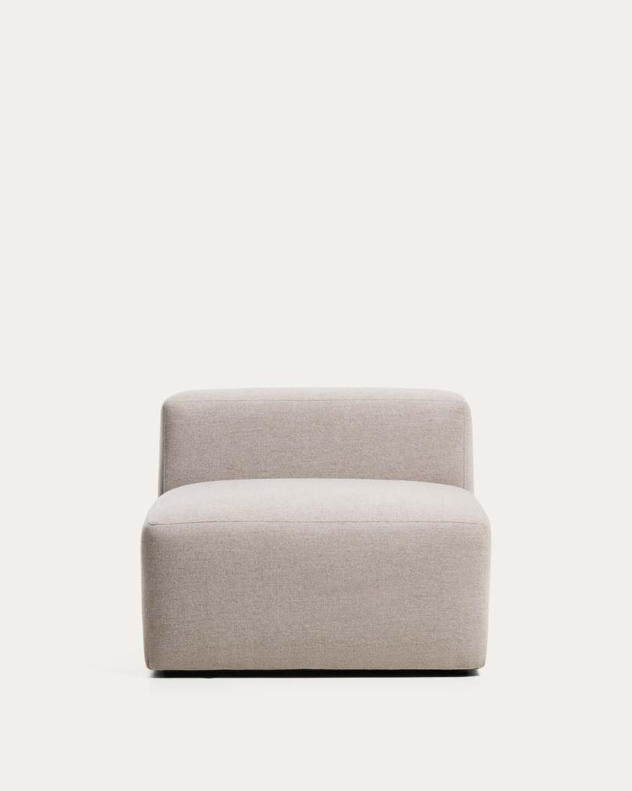 Blok beige chenille armchair 90cm FSC Mix Credit