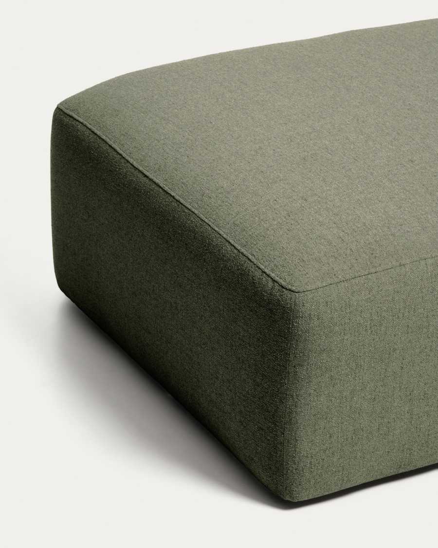 Blok green chenille end pouffe 90x104cm FSC Mix Credit