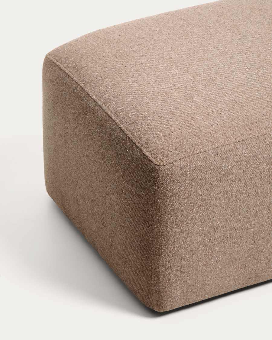 Blok brown chenille end pouffe 60x104cm FSC Mix Credit