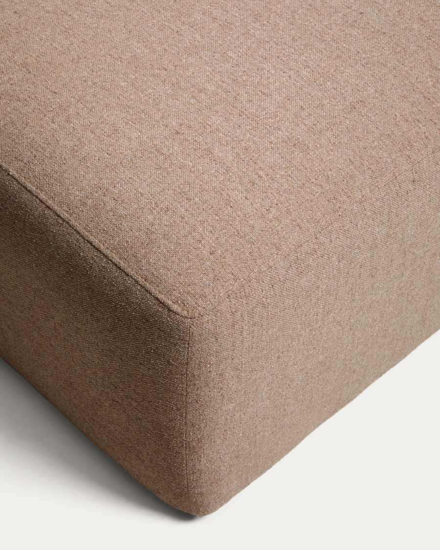 Blok brown chenille end pouffe 90x104cm FSC Mix Credit