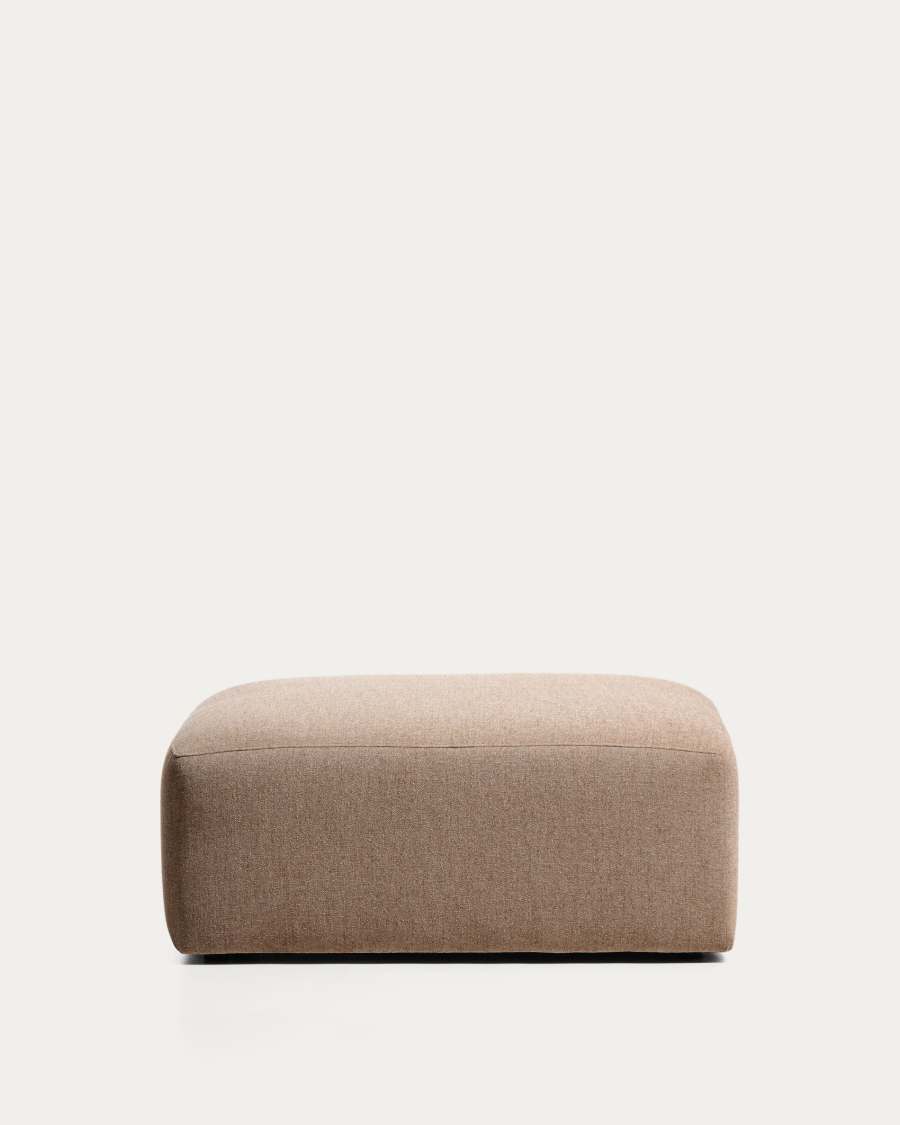 Blok brown chenille end pouffe 90x104cm FSC Mix Credit