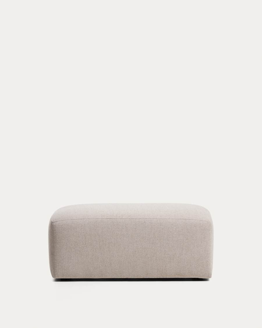 Blok beige chenille end pouffe 60x104cm FSC Mix Credit