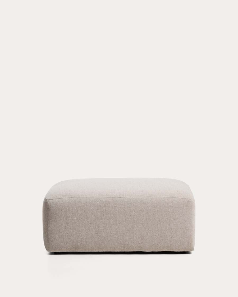Blok beige chenille end pouffe 90x104cm FSC Mix Credit