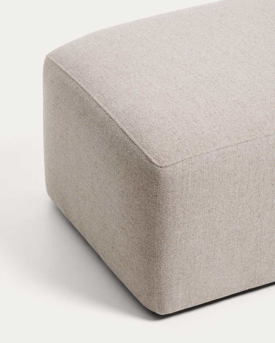 Blok beige chenille end pouffe 60x104cm FSC Mix Credit