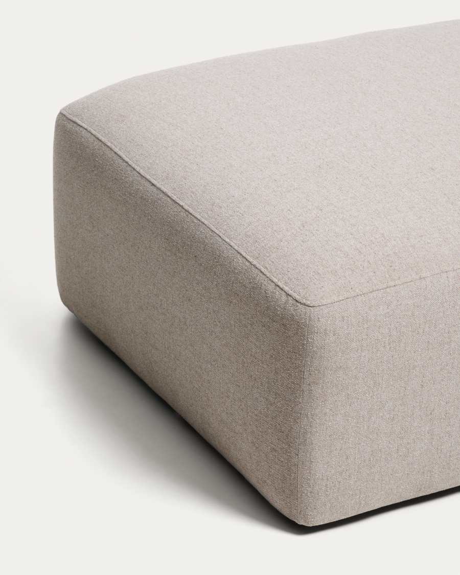 Blok beige chenille end pouffe 90x104cm FSC Mix Credit