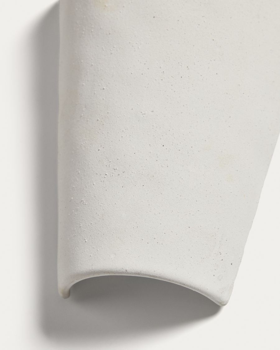 Ceren white ceramic wall lamp 21 cm