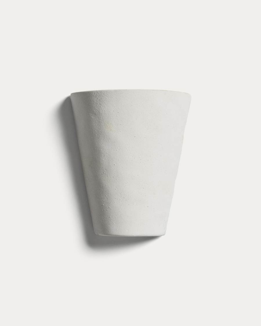 Ceren white ceramic wall lamp 21 cm