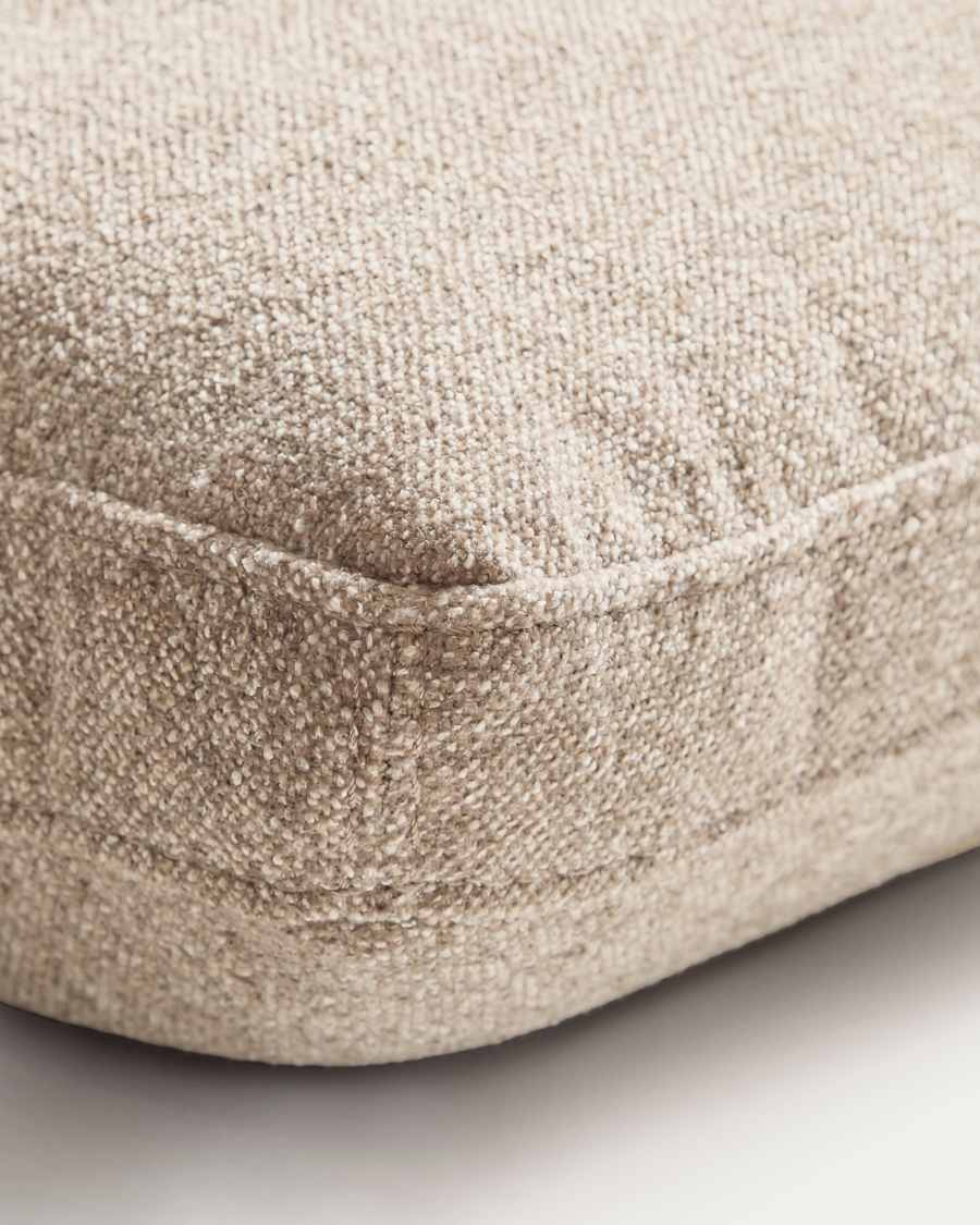 Blok beige chenille cushion 60 x 60cm