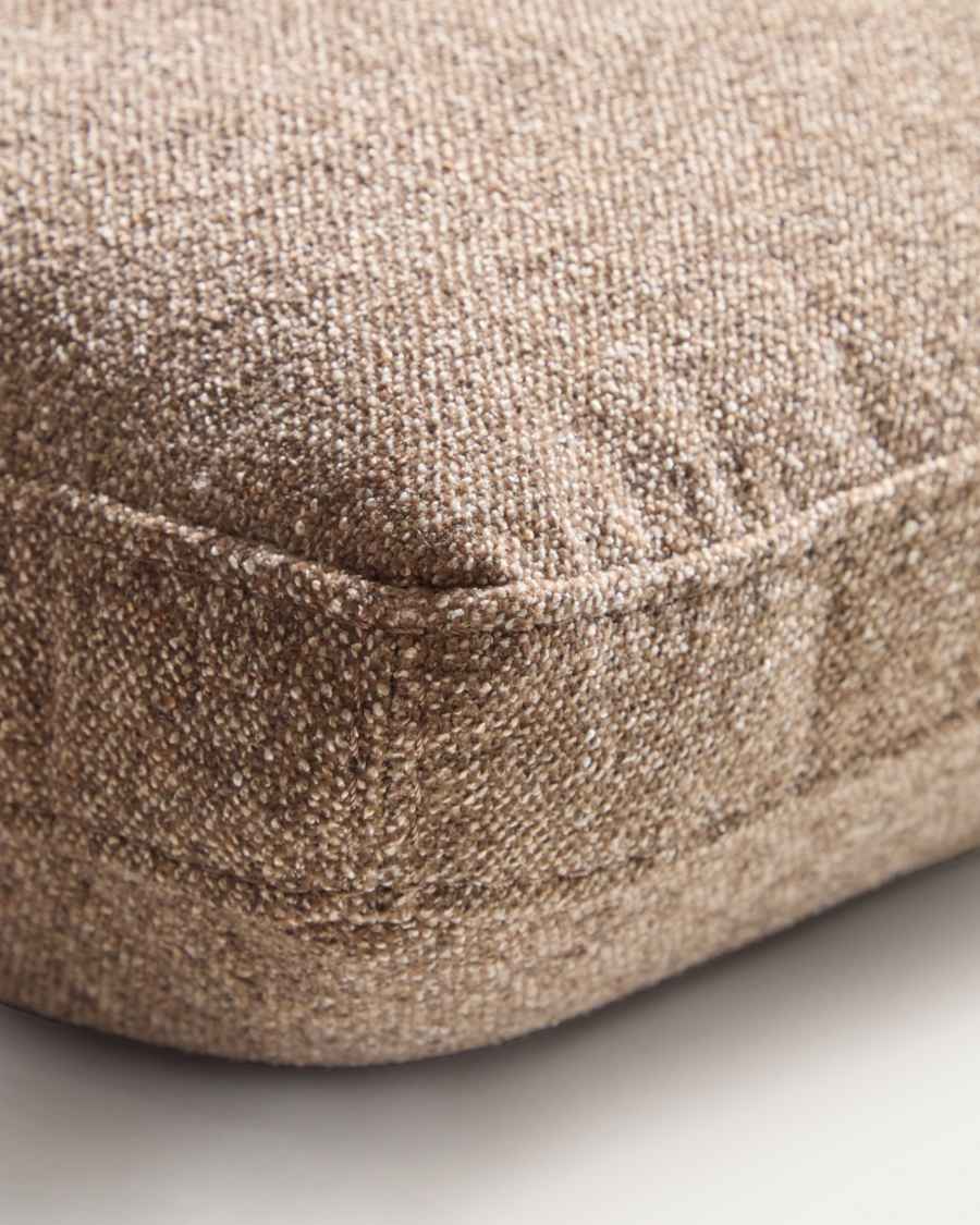 Blok brown chenille cushion 40 x 60cm